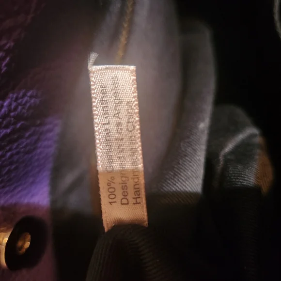 Laggo NWOT Large Purple Leather Julia Shoulder Hobo Purse - Picture 13 of 13